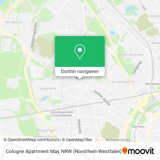 Cologne Apartment May Karte