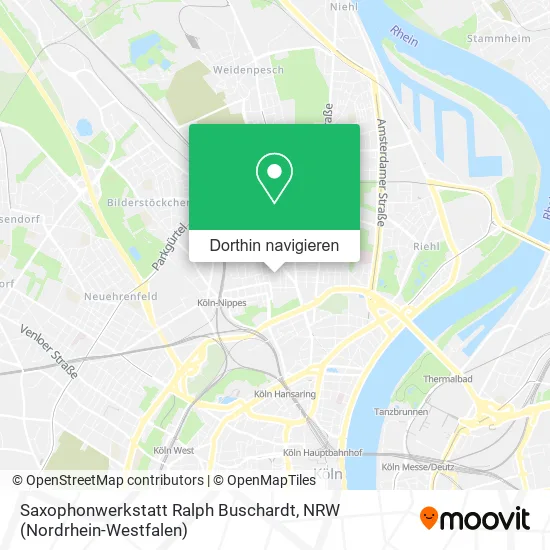 Saxophonwerkstatt Ralph Buschardt Karte