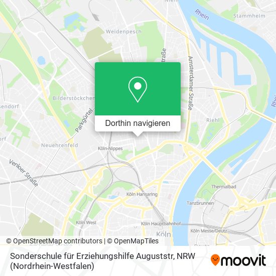 Sonderschule für Erziehungshilfe Auguststr Karte
