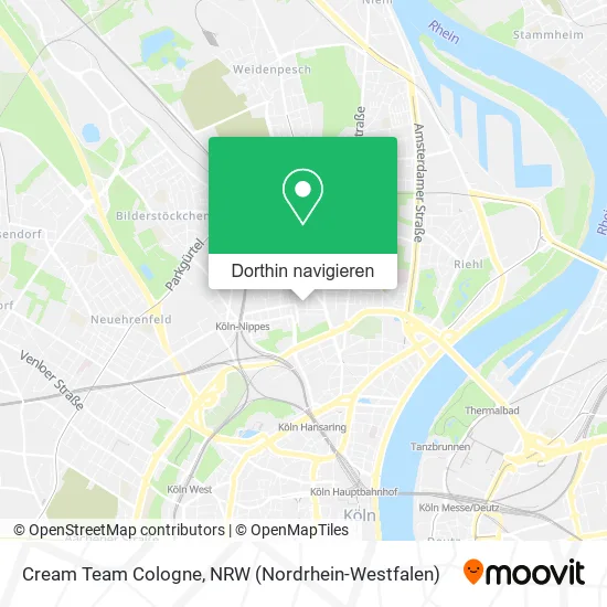 Cream Team Cologne Karte
