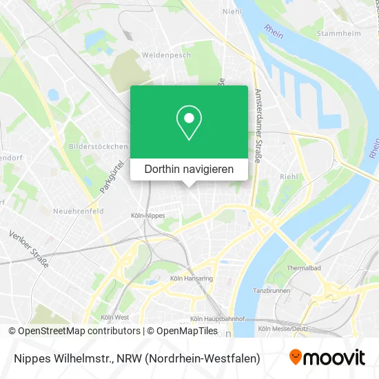 Nippes Wilhelmstr. Karte