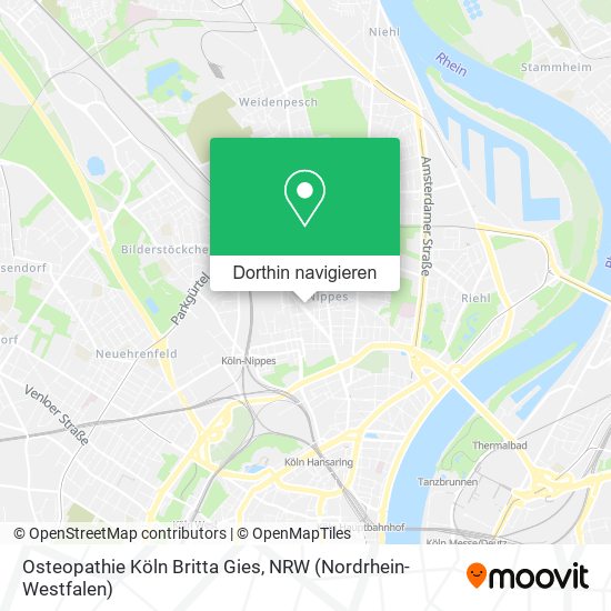 Osteopathie Köln Britta Gies Karte