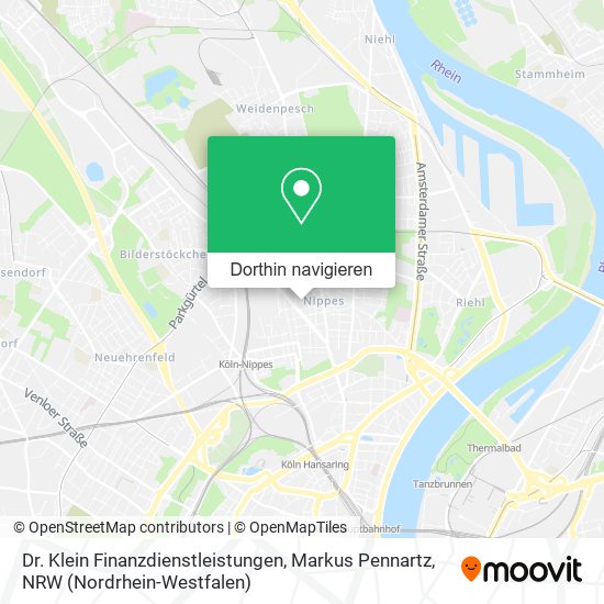 Dr. Klein Finanzdienstleistungen, Markus Pennartz Karte