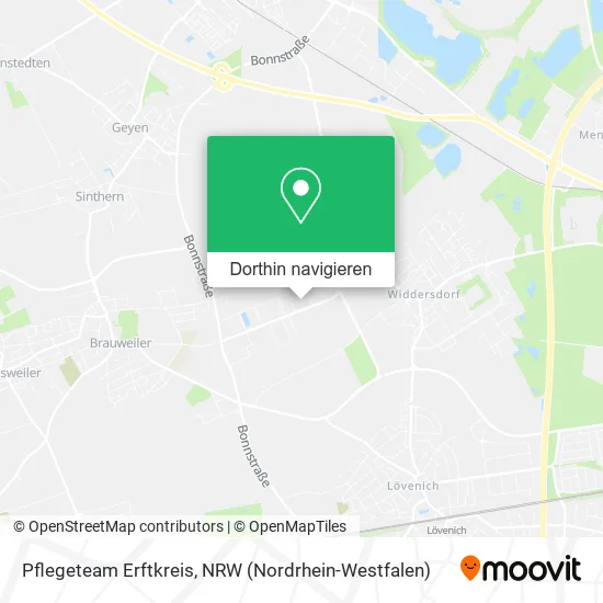 Pflegeteam Erftkreis Karte