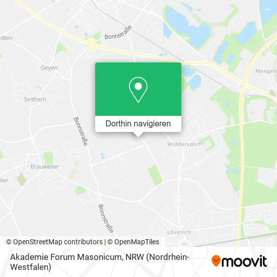 Akademie Forum Masonicum Karte