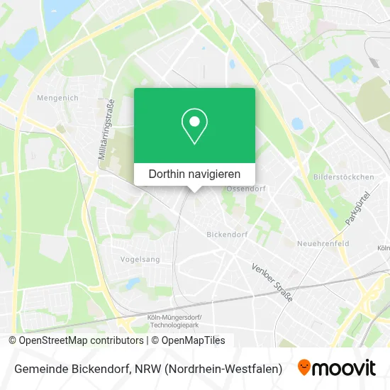 Gemeinde Bickendorf Karte