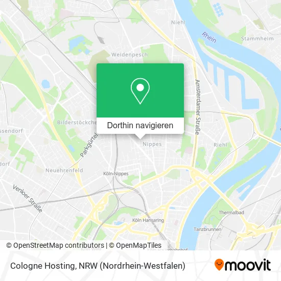Cologne Hosting Karte