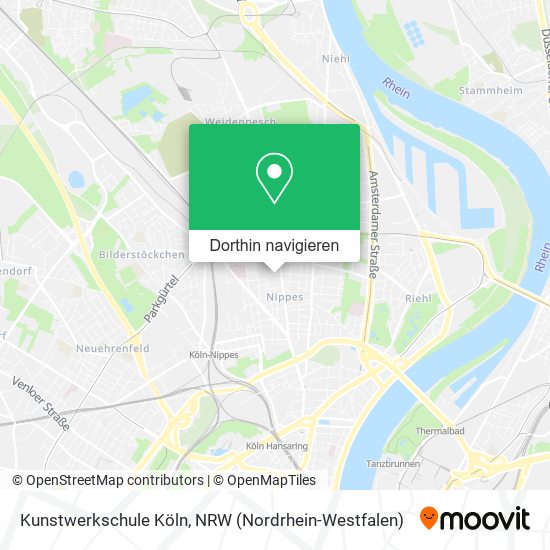 Kunstwerkschule Köln Karte