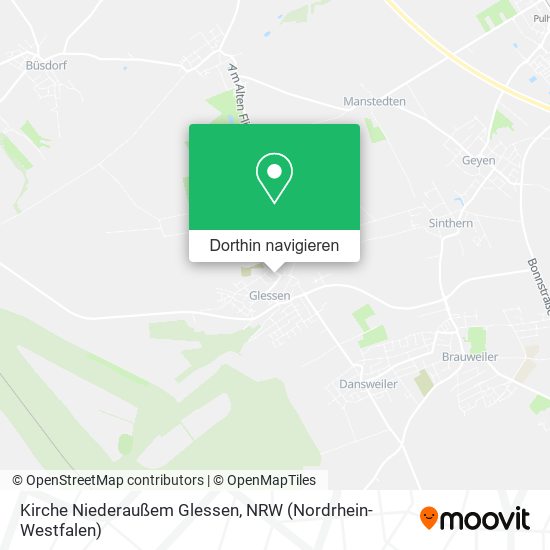 Kirche Niederaußem Glessen Karte