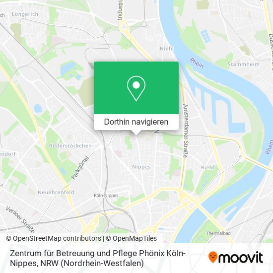 Zentrum für Betreuung und Pflege Phönix Köln-Nippes Karte
