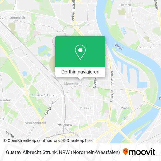 Gustav Albrecht Strunk Karte