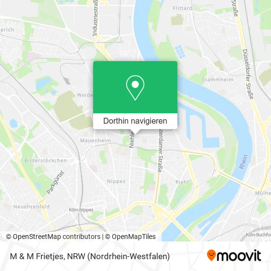 M & M Frietjes Karte