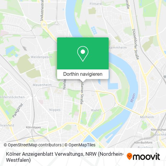 Kölner Anzeigenblatt Verwaltungs Karte
