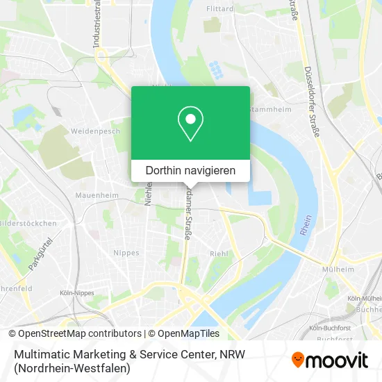 Multimatic Marketing & Service Center Karte