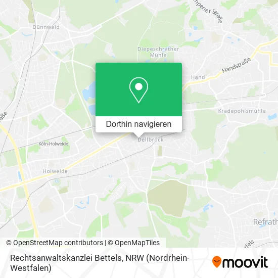 Rechtsanwaltskanzlei Bettels Karte