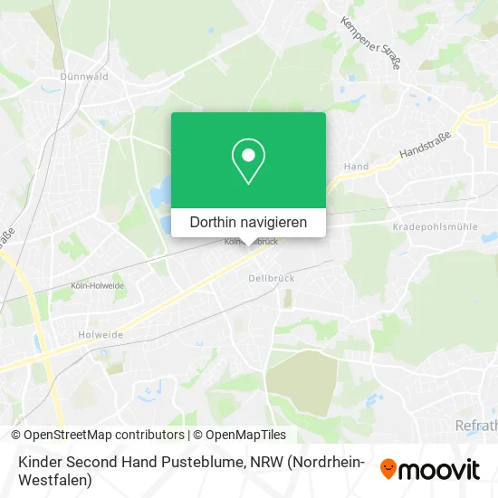 Kinder Second Hand Pusteblume Karte