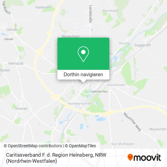 Caritasverband F. d. Region Heinsberg Karte