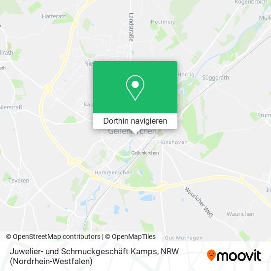 Juwelier- und Schmuckgeschäft Kamps Karte