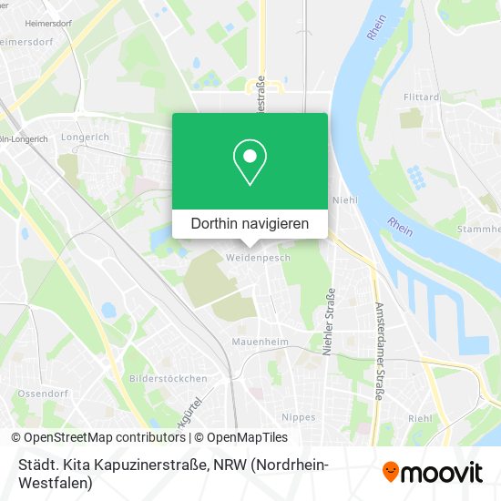 Städt. Kita Kapuzinerstraße Karte