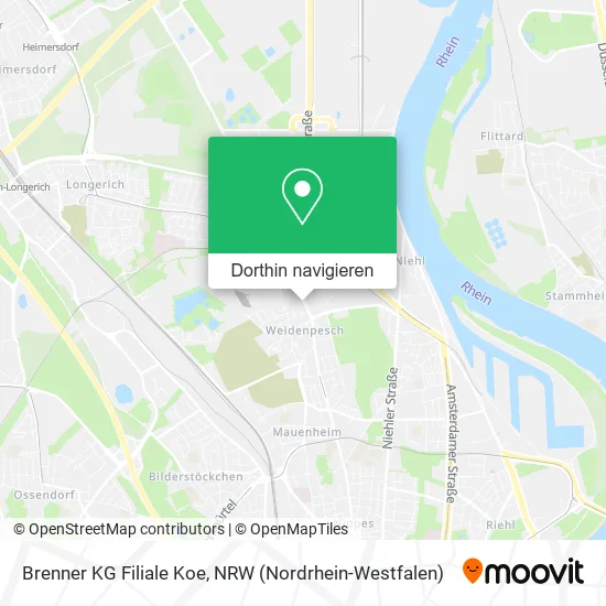 Brenner KG Filiale Koe Karte