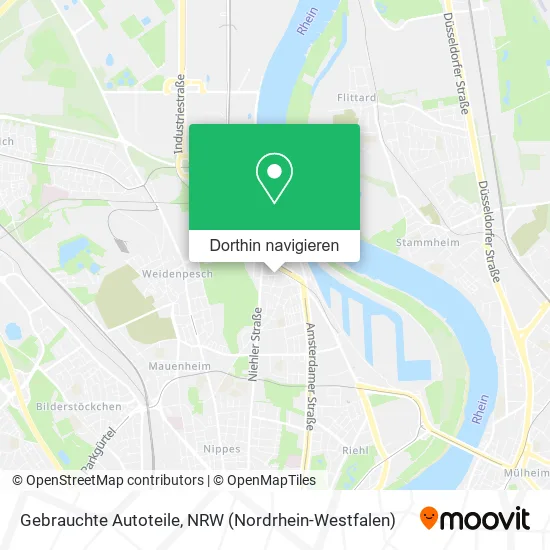 Gebrauchte Autoteile Karte