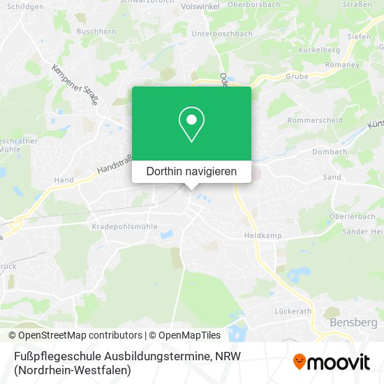 Fußpflegeschule Ausbildungstermine Karte