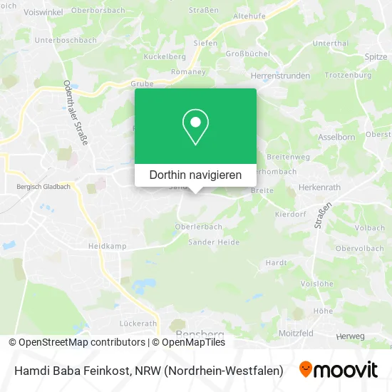 Hamdi Baba Feinkost Karte