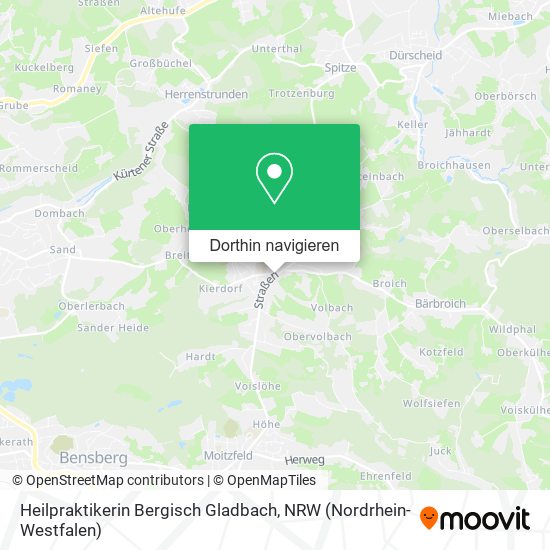 Heilpraktikerin Bergisch Gladbach Karte