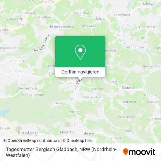 Tagesmutter Bergisch Gladbach Karte