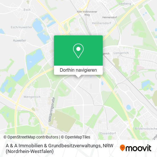 A & A Immobilien & Grundbesitzverwaltungs Karte