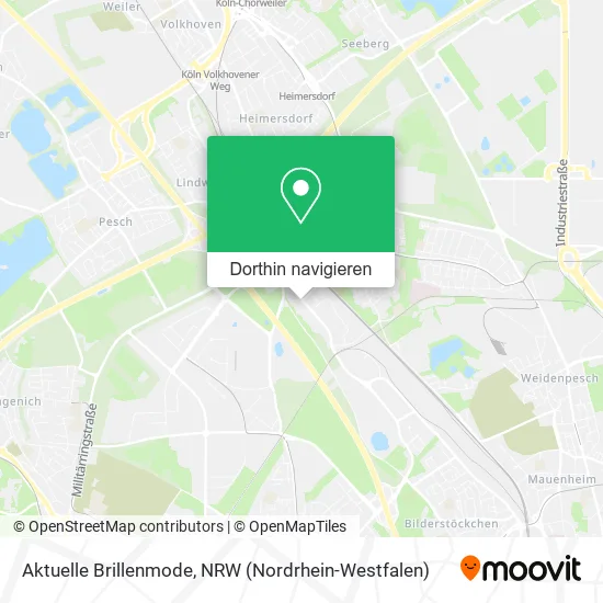 Aktuelle Brillenmode Karte