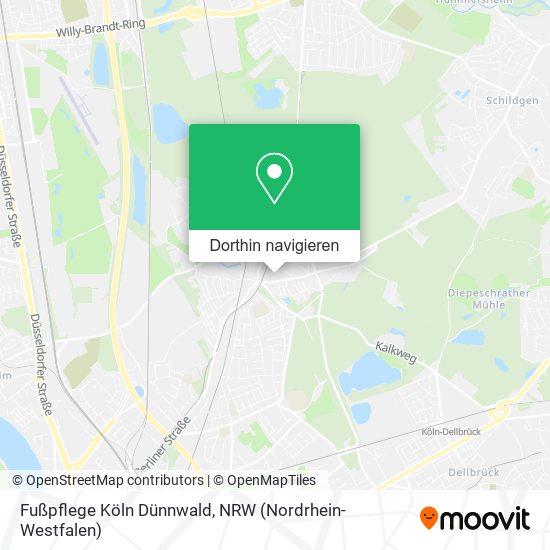 Fußpflege Köln Dünnwald Karte