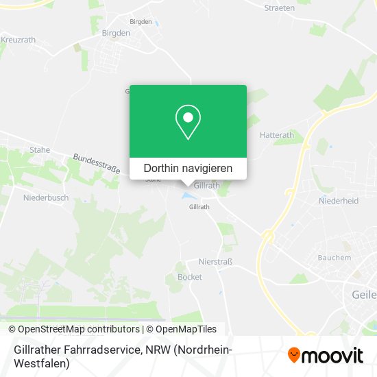 Gillrather Fahrradservice Karte