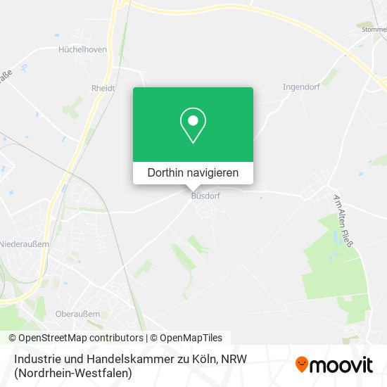 Industrie und Handelskammer zu Köln Karte