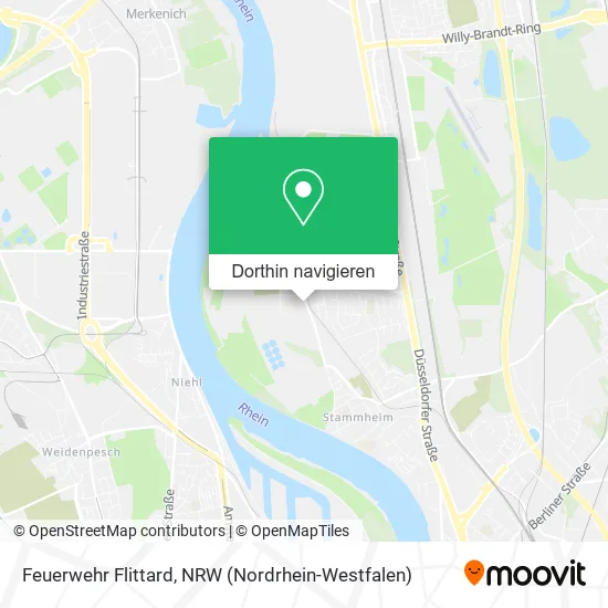 Feuerwehr Flittard Karte