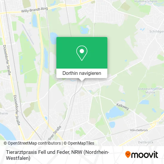 Tierarztpraxis Fell und Feder Karte