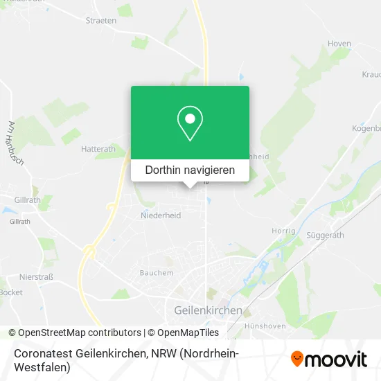 Coronatest Geilenkirchen Karte