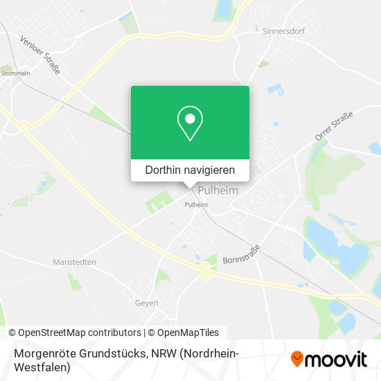 Morgenröte Grundstücks Karte