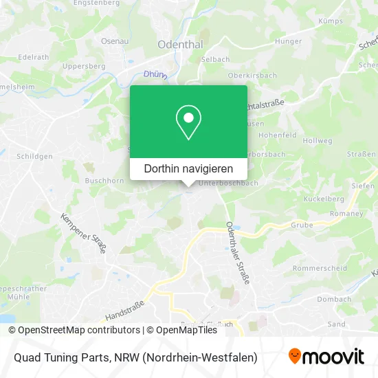 Quad Tuning Parts Karte