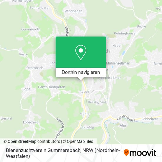 Bienenzuchtverein Gummersbach Karte