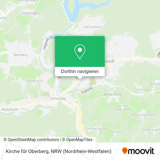 Kirche für Oberberg Karte