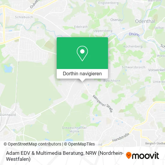 Adam EDV & Multimedia Beratung Karte