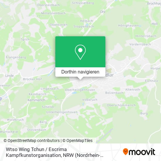 Wtso Wing Tchun / Escrima Kampfkunstorganisation Karte
