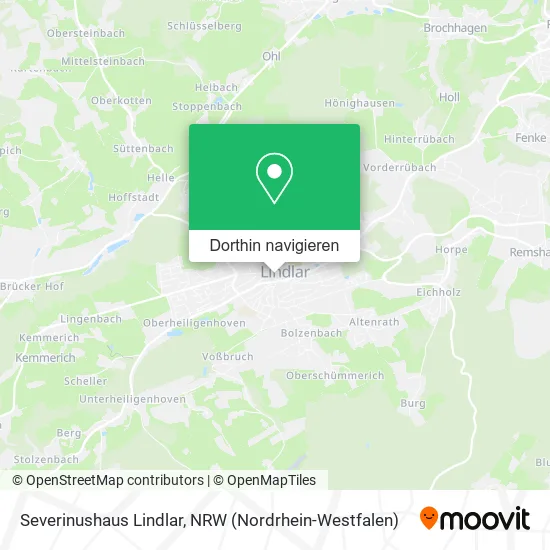 Severinushaus Lindlar Karte