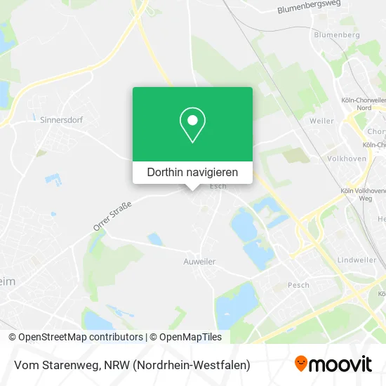 Vom Starenweg Karte