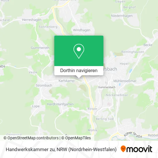 Handwerkskammer zu Karte