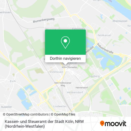Kassen- und Steueramt der Stadt Köln Karte