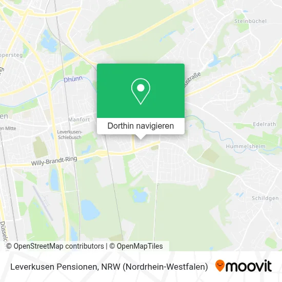 Leverkusen Pensionen Karte