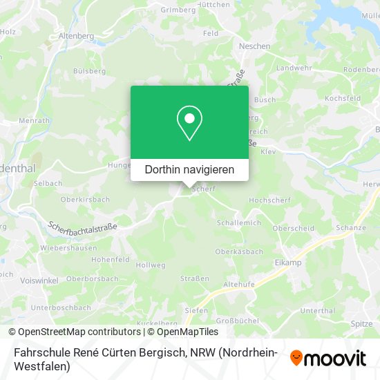 Fahrschule René Cürten Bergisch Karte