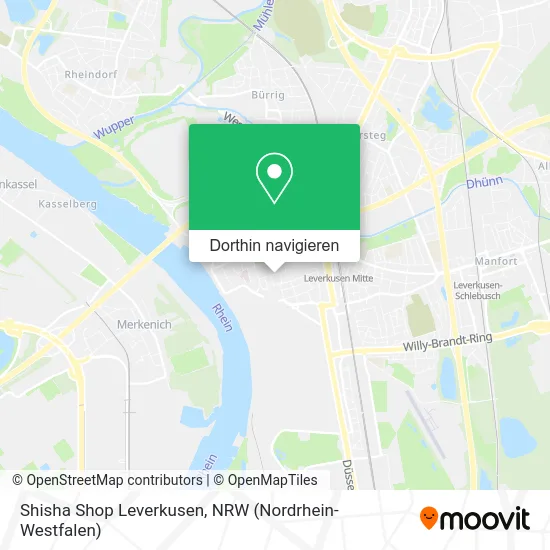 Shisha Shop Leverkusen Karte